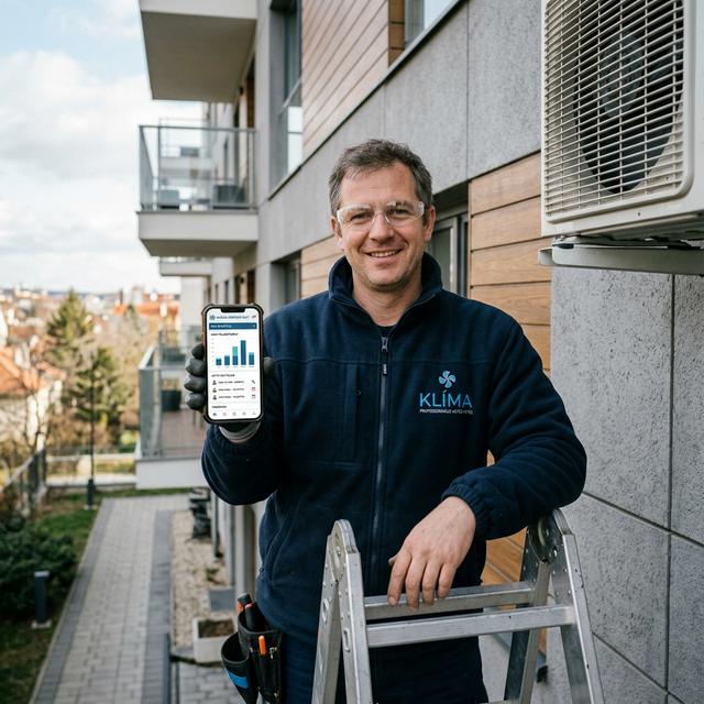 HVAC Technikus munka közben